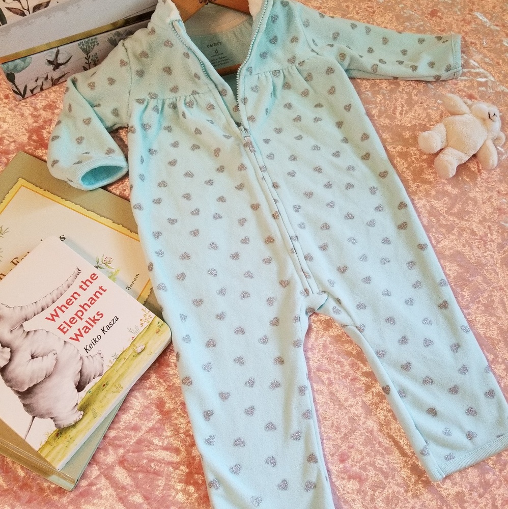 Carter's Baby Girl Sleeper ⭐🌙
